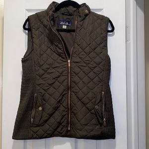 Olive green vest